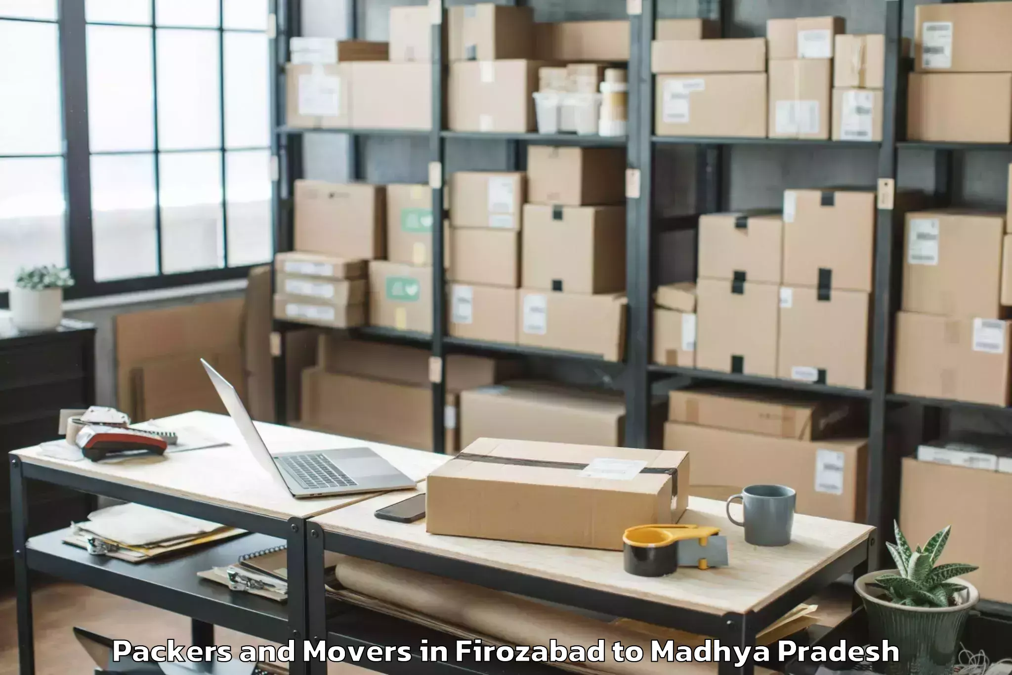 Book Firozabad to Harpalpur Packers And Movers Online